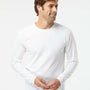Kastlfel Mens Recycled Soft Long Sleeve Crewneck T-Shirt - White - NEW