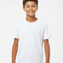 Kastlfel Youth Recycled Soft Short Sleeve Crewneck T-Shirt - White - NEW