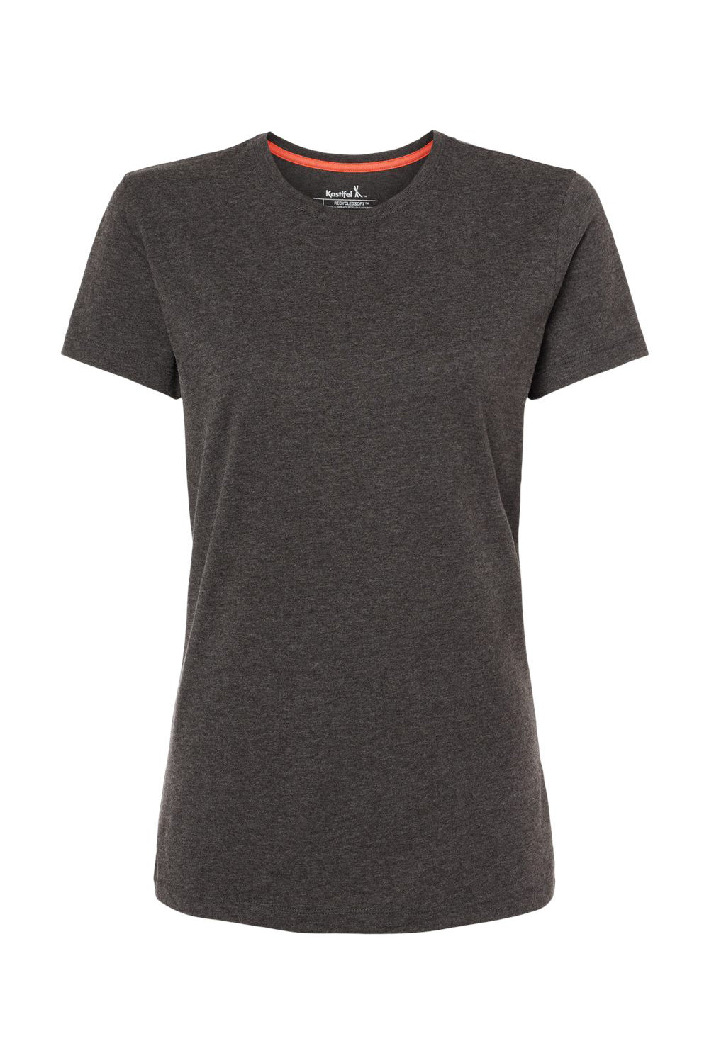 Kastlfel 2021 Womens RecycledSoft Short Sleeve Crewneck T-Shirt Carbon Grey Flat Front