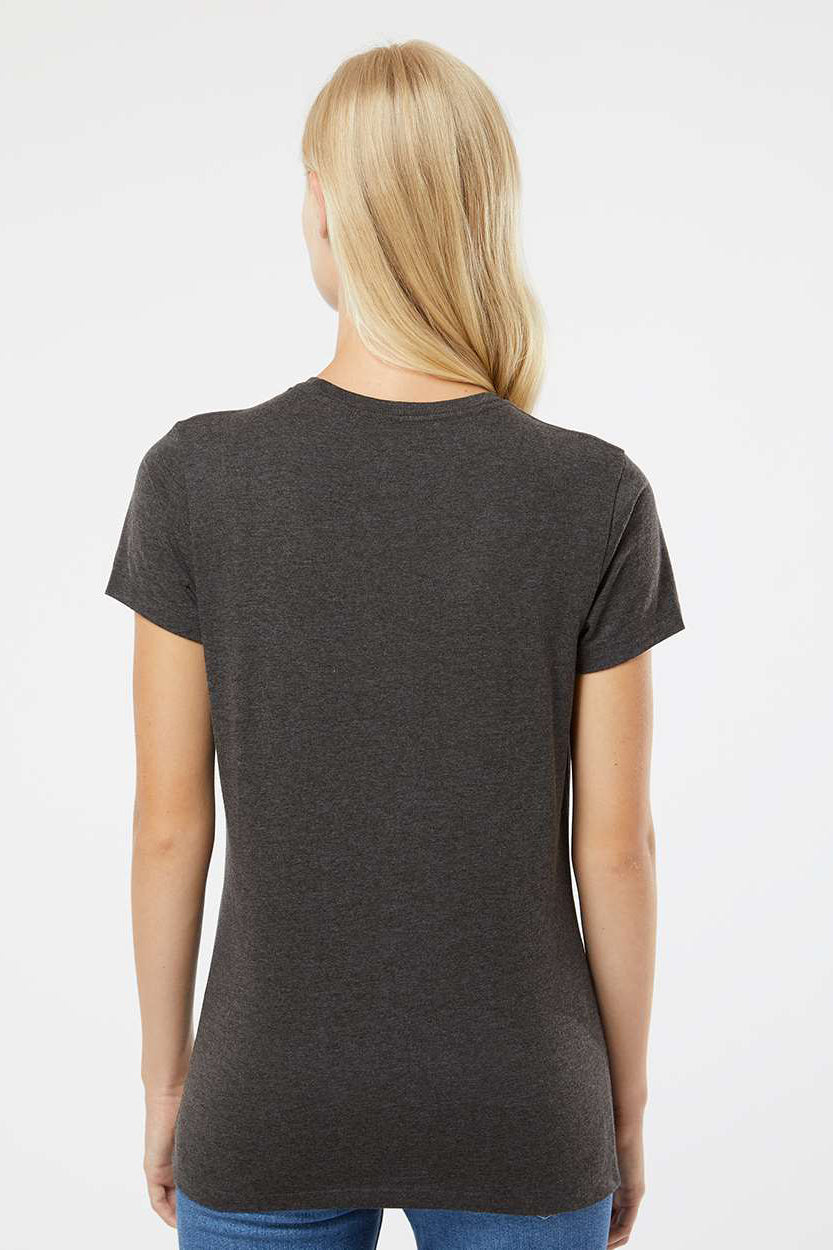 Kastlfel 2021 Womens Recycled Soft Short Sleeve Crewneck T-Shirt Carbon Grey Model Back