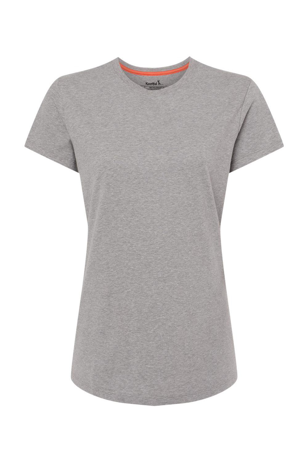 Kastlfel 2021 Womens RecycledSoft Short Sleeve Crewneck T-Shirt Steel Grey Flat Front