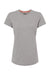 Kastlfel 2021 Womens RecycledSoft Short Sleeve Crewneck T-Shirt Steel Grey Flat Front