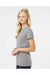 Kastlfel 2021 Womens RecycledSoft Short Sleeve Crewneck T-Shirt Steel Grey Model Side
