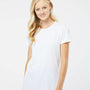 Kastlfel Womens Recycled Soft Short Sleeve Crewneck T-Shirt - White - NEW