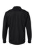 Paragon 110 Mens Prescott Moisture Wicking Long Sleeve Polo Shirt Black Flat Back