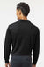 Paragon 110 Mens Prescott Moisture Wicking Long Sleeve Polo Shirt Black Model Back