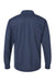 Paragon 110 Mens Prescott Moisture Wicking Long Sleeve Polo Shirt Navy Blue Flat Back
