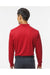 Paragon 110 Mens Prescott Long Sleeve Polo Shirt Red Model Back