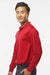 Paragon 110 Mens Prescott Moisture Wicking Long Sleeve Polo Shirt Red Model Side