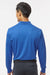 Paragon 110 Mens Prescott Moisture Wicking Long Sleeve Polo Shirt Royal Blue Model Back