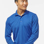 Paragon Mens Prescott Moisture Wicking Long Sleeve Polo Shirt - Royal Blue