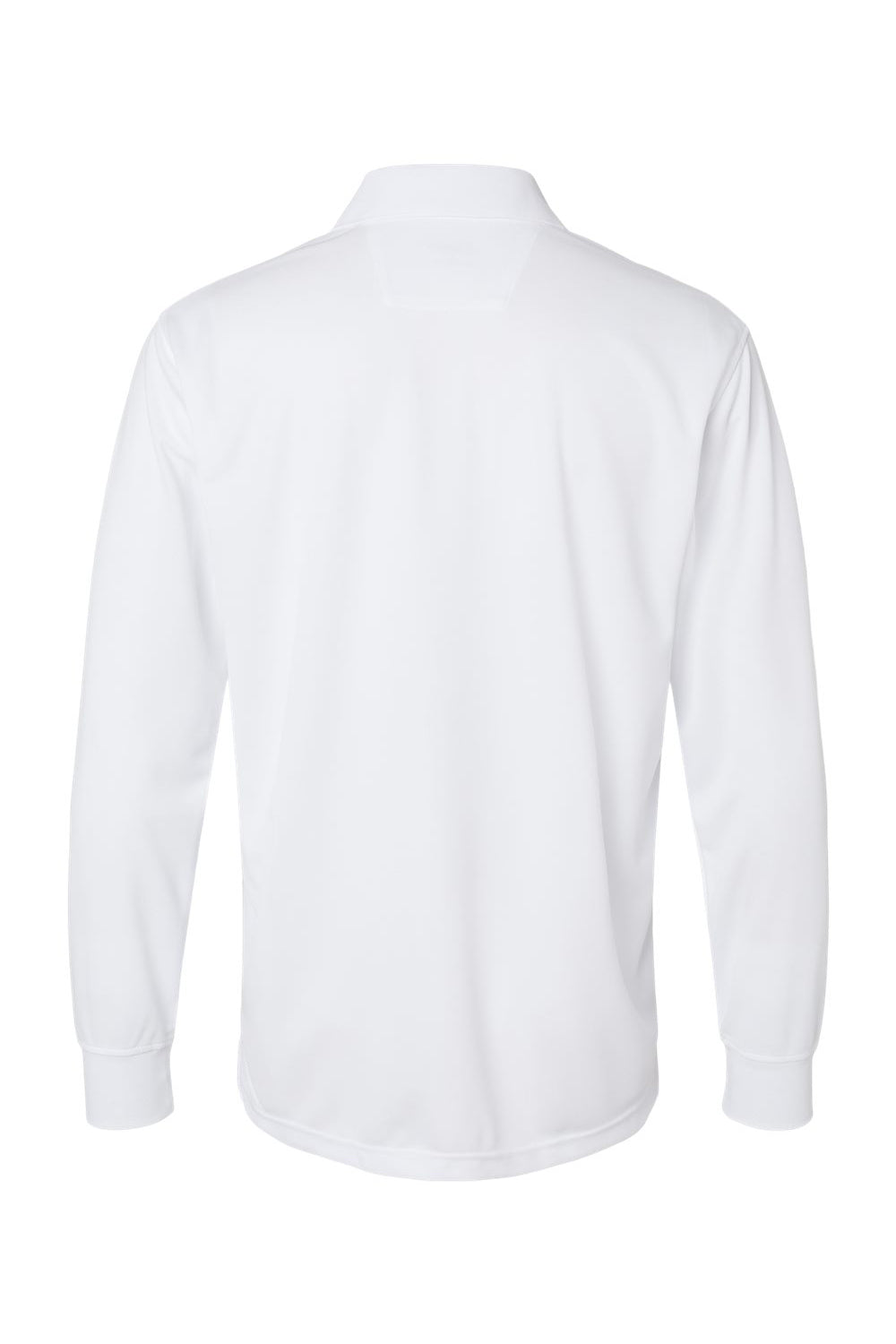 Paragon 110 Mens Prescott Long Sleeve Polo Shirt White Flat Back