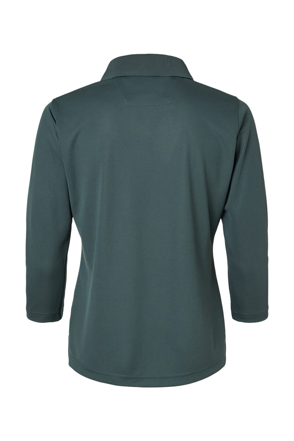 Paragon 120 Womens Lady Palm Moisture Wicking 3/4 Sleeve Polo Shirt Carbon Grey Flat Back