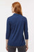 Paragon 120 Womens Lady Palm Moisture Wicking 3/4 Sleeve Polo Shirt Navy Blue Model Back