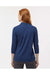Paragon 120 Womens Lady Palm 3/4 Sleeve Polo Shirt Navy Blue Model Back