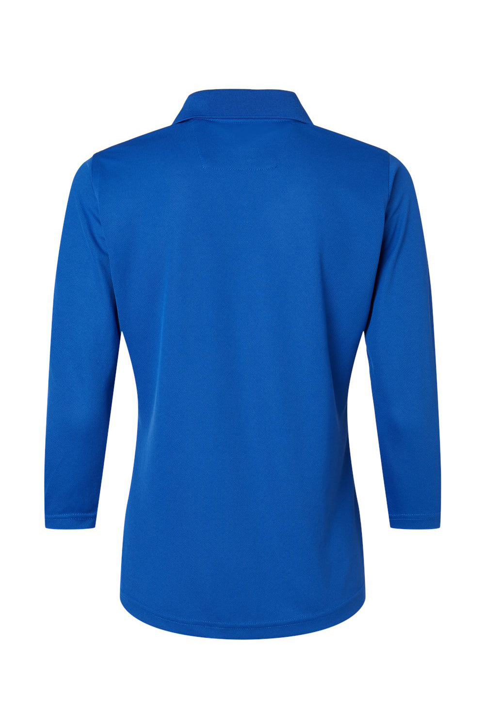 Paragon 120 Womens Lady Palm Moisture Wicking 3/4 Sleeve Polo Shirt Royal Blue Flat Back