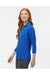 Paragon 120 Womens Lady Palm 3/4 Sleeve Polo Shirt Royal Blue Model Side