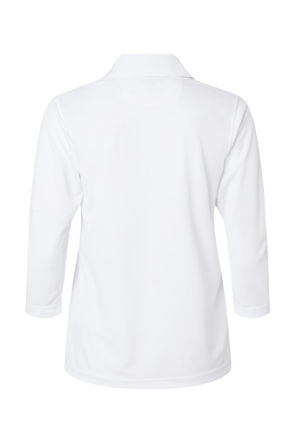 Paragon 120 Womens Lady Palm 3/4 Sleeve Polo Shirt White Flat Back