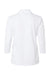 Paragon 120 Womens Lady Palm Moisture Wicking 3/4 Sleeve Polo Shirt White Flat Back
