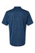 Paragon 130 Mens Dakota Moisture Wicking Short Sleeve Polo Shirt Heather Deep Blue Flat Back