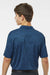 Paragon 130 Mens Dakota Moisture Wicking Short Sleeve Polo Shirt Heather Deep Blue Model Back