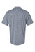 Paragon 130 Mens Dakota Striated Short Sleeve Polo Shirt Heather Steel Grey Flat Back