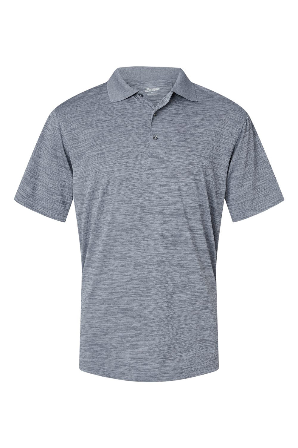 Paragon 130 Mens Dakota Moisture Wicking Short Sleeve Polo Shirt Heather Steel Grey Flat Front