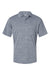 Paragon 130 Mens Dakota Moisture Wicking Short Sleeve Polo Shirt Heather Steel Grey Flat Front