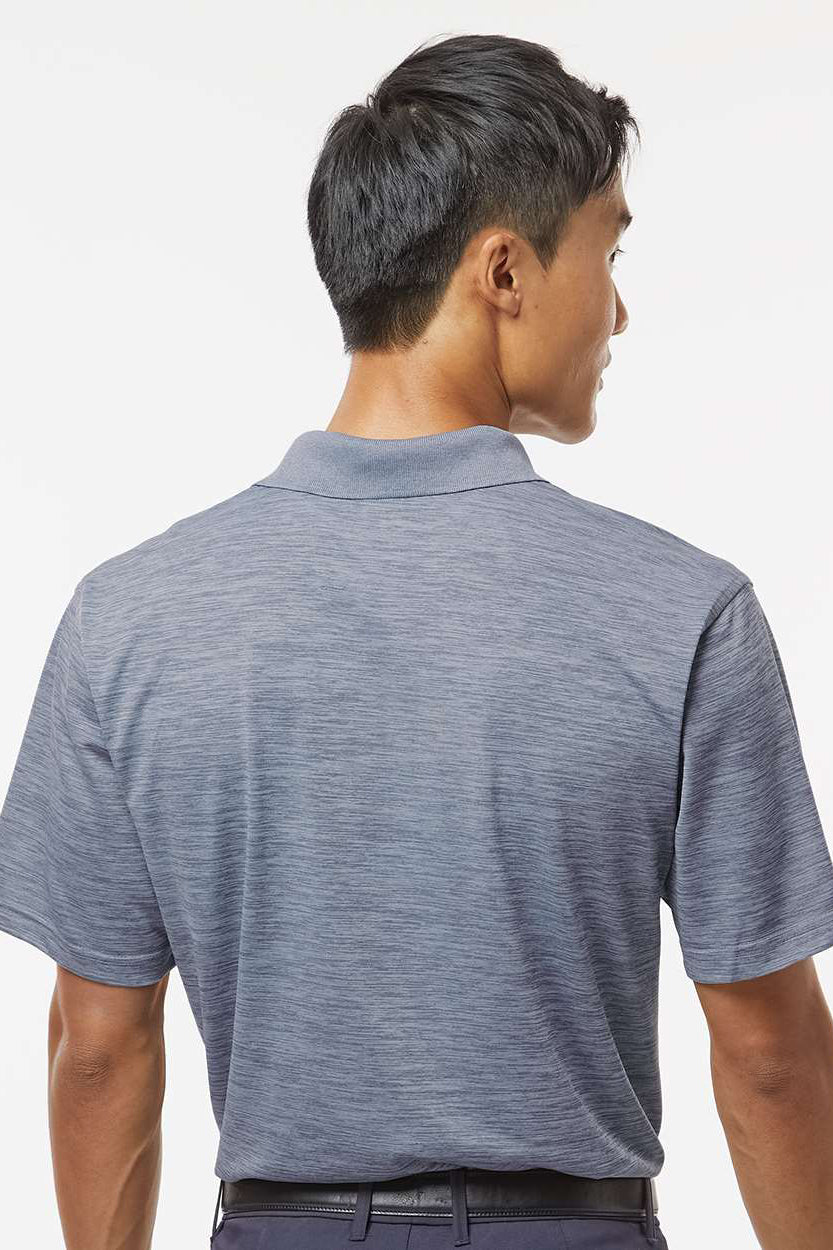 Paragon 130 Mens Dakota Moisture Wicking Short Sleeve Polo Shirt Heather Steel Grey Model Back