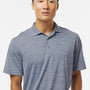 Paragon Mens Dakota Moisture Wicking Short Sleeve Polo Shirt - Heather Steel Grey