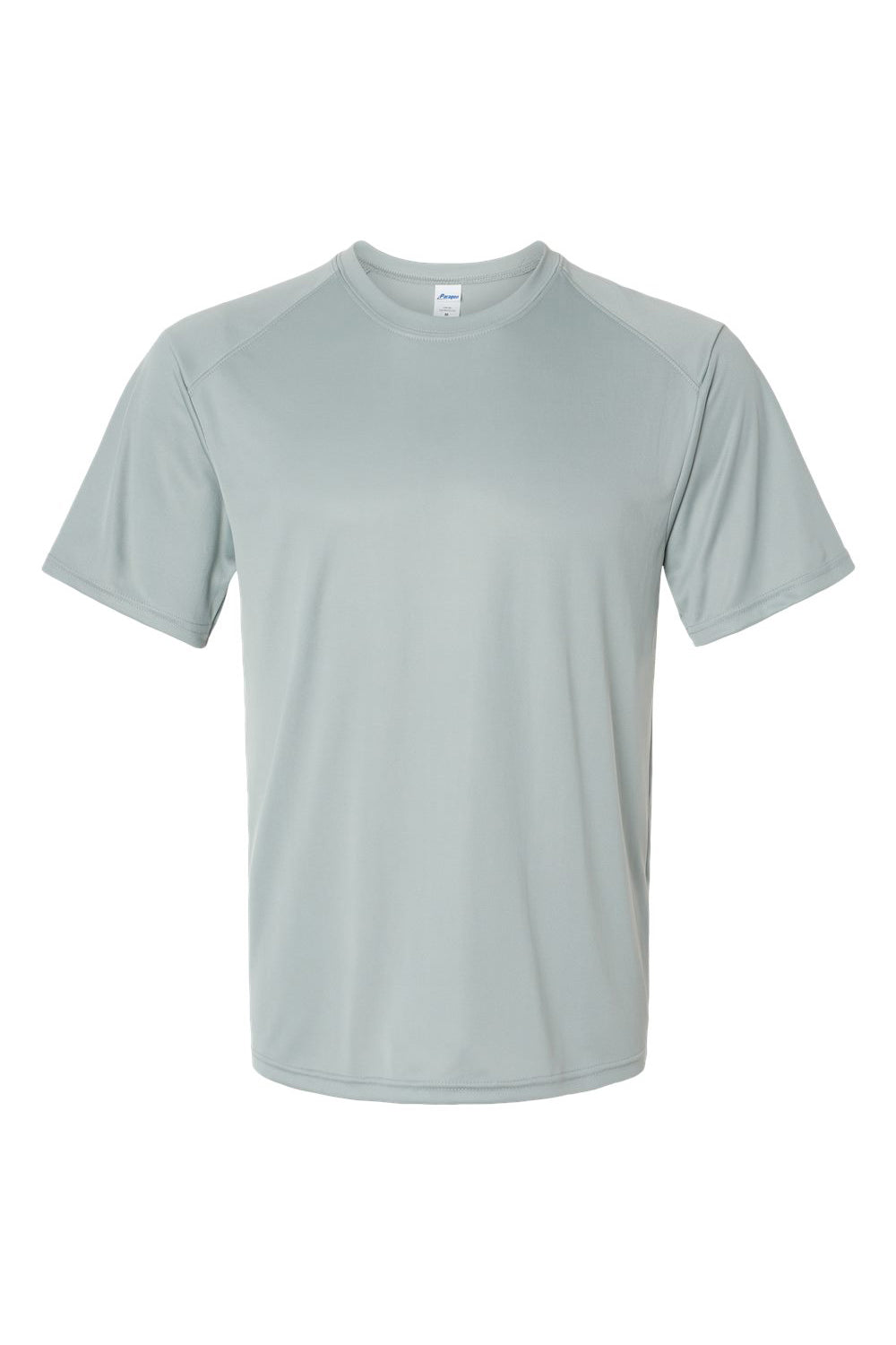 Paragon 200 Mens Islander Performance Moisture Wicking Short Sleeve Crewneck T-Shirt Medium Grey Flat Front