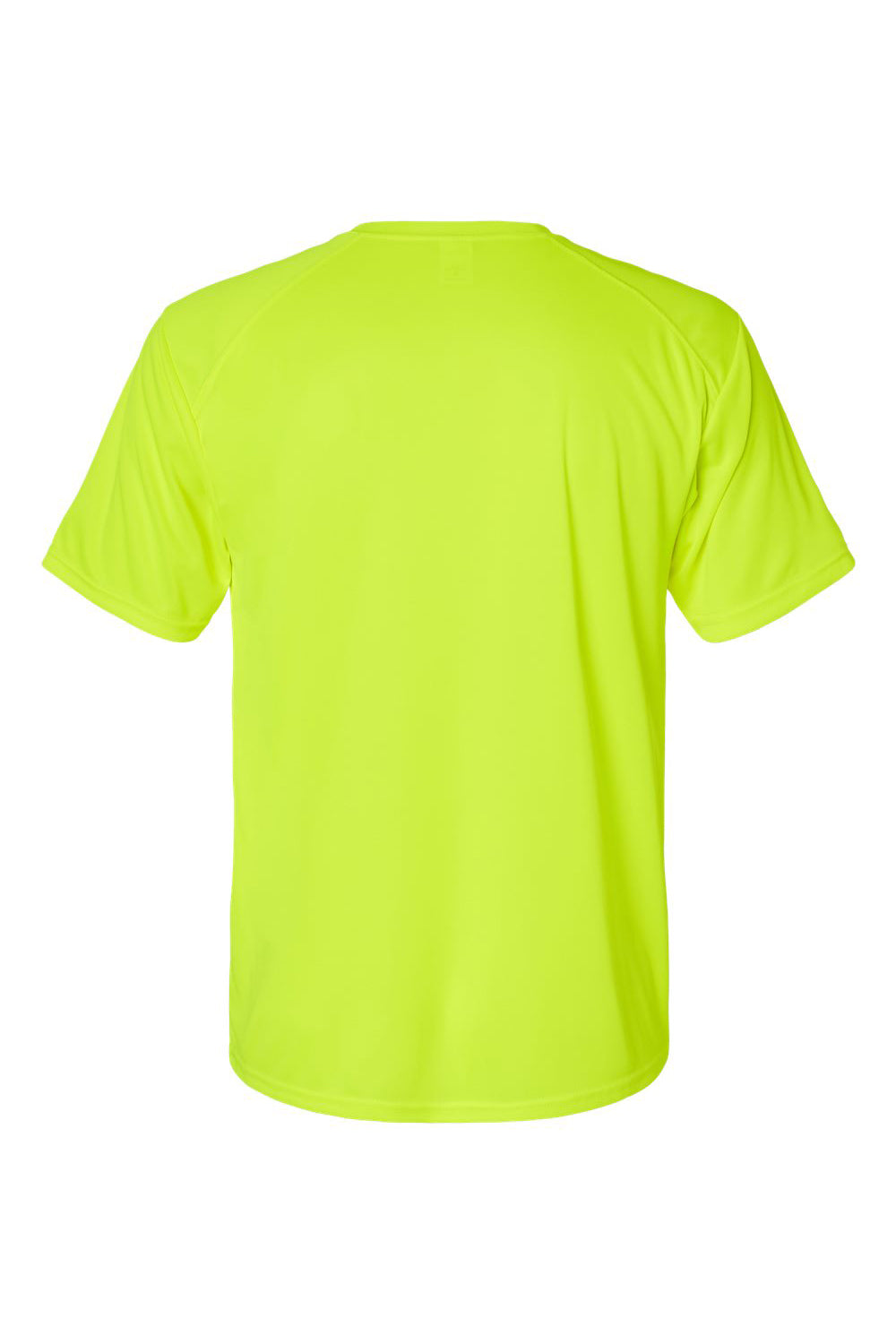 Paragon 200 Mens Islander Performance Moisture Wicking Short Sleeve Crewneck T-Shirt Safety Green Flat Back