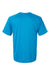 Paragon 200 Mens Islander Performance Short Sleeve Crewneck T-Shirt Turquoise Blue Flat Back