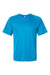 Paragon 200 Mens Islander Performance Moisture Wicking Short Sleeve Crewneck T-Shirt Turquoise Blue Flat Front