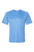 Paragon 200 Mens Islander Performance Moisture Wicking Short Sleeve Crewneck T-Shirt Bimini Blue Flat Front