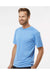 Paragon 200 Mens Islander Performance Short Sleeve Crewneck T-Shirt Bimini Blue Model Side