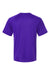 Paragon 200 Mens Islander Performance Moisture Wicking Short Sleeve Crewneck T-Shirt Purple Flat Back
