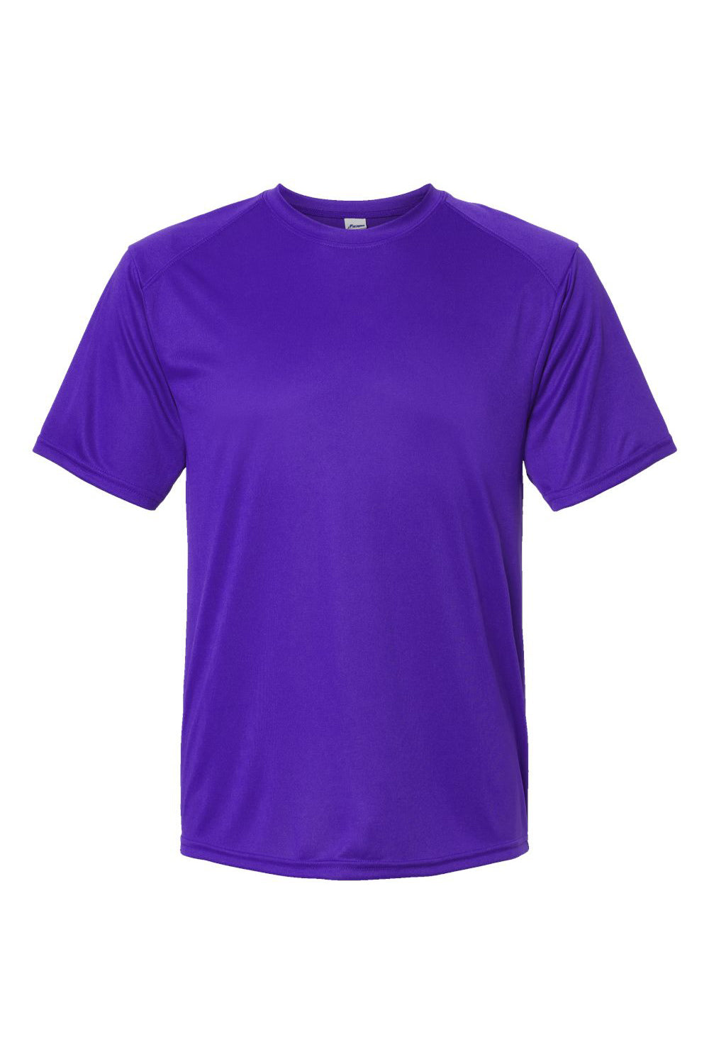 Paragon 200 Mens Islander Performance Short Sleeve Crewneck T-Shirt Purple Flat Front
