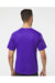 Paragon 200 Mens Islander Performance Short Sleeve Crewneck T-Shirt Purple Model Back