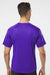 Paragon 200 Mens Islander Performance Moisture Wicking Short Sleeve Crewneck T-Shirt Purple Model Back