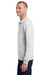 Jerzees 995M/995MR Mens NuBlend Pill Resistant Fleece 1/4 Zip Sweatshirt Ash Grey Model Side