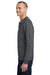 Jerzees 995M/995MR Mens NuBlend Pill Resistant Fleece 1/4 Zip Sweatshirt Heather Black Model Side