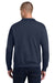 Jerzees 995M/995MR Mens NuBlend Pill Resistant Fleece 1/4 Zip Sweatshirt Navy Blue Model Back