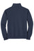 Jerzees 995M/995MR Mens NuBlend Pill Resistant Fleece 1/4 Zip Sweatshirt Navy Blue Flat Back