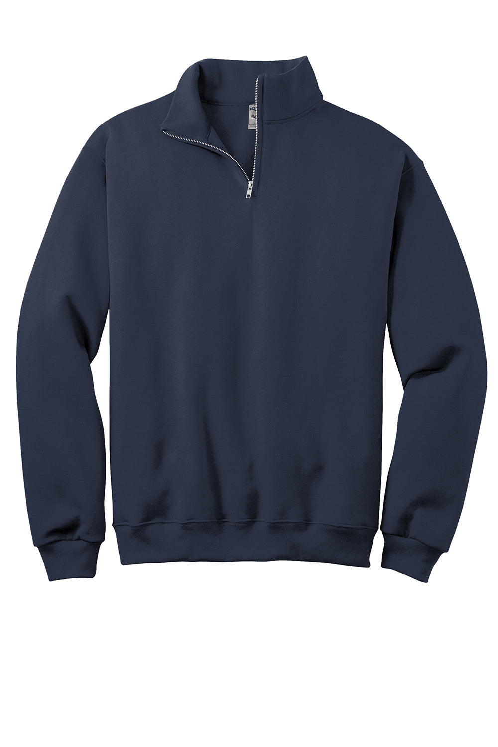 Jerzees 995M/995MR Mens NuBlend Pill Resistant Fleece 1/4 Zip Sweatshirt Navy Blue Flat Front