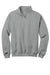Jerzees 995M/995MR Mens NuBlend Pill Resistant Fleece 1/4 Zip Sweatshirt Oxford Grey Flat Front