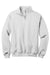 Jerzees 995M/995MR Mens NuBlend Pill Resistant Fleece 1/4 Zip Sweatshirt White Flat Front