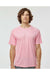 Paragon 200 Mens Islander Performance Short Sleeve Crewneck T-Shirt Charity Pink Model Front