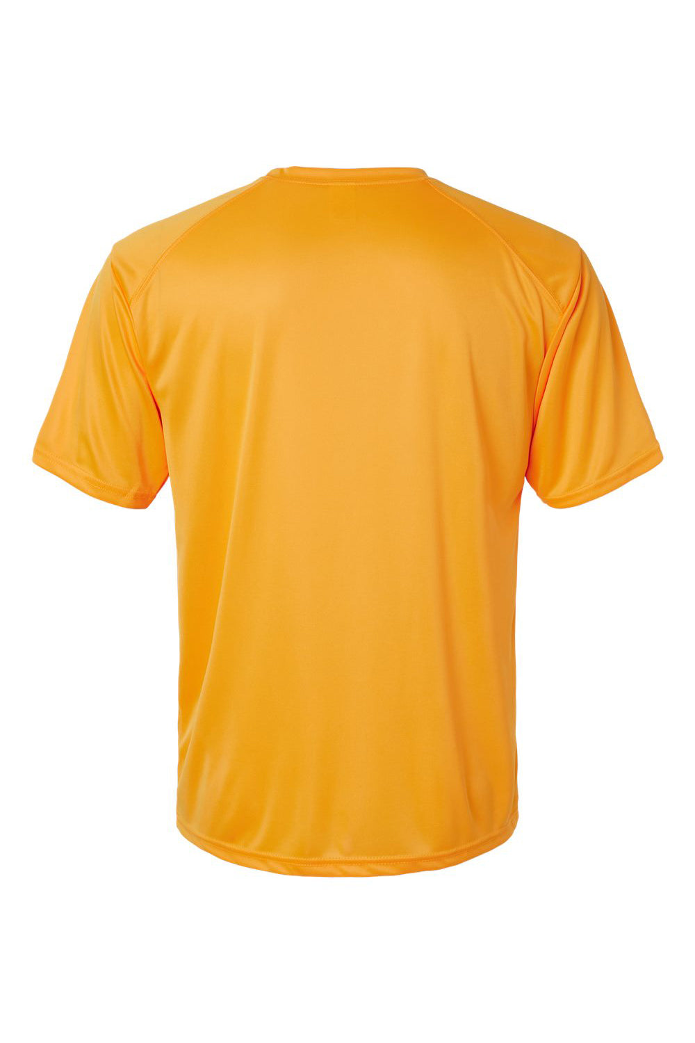 Paragon 200 Mens Islander Performance Moisture Wicking Short Sleeve Crewneck T-Shirt Gold Flat Back