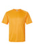 Paragon 200 Mens Islander Performance Moisture Wicking Short Sleeve Crewneck T-Shirt Gold Flat Front